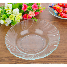 Eco-friendly Glass Salad Plate,Glass Circular Plate,glass dinner plate